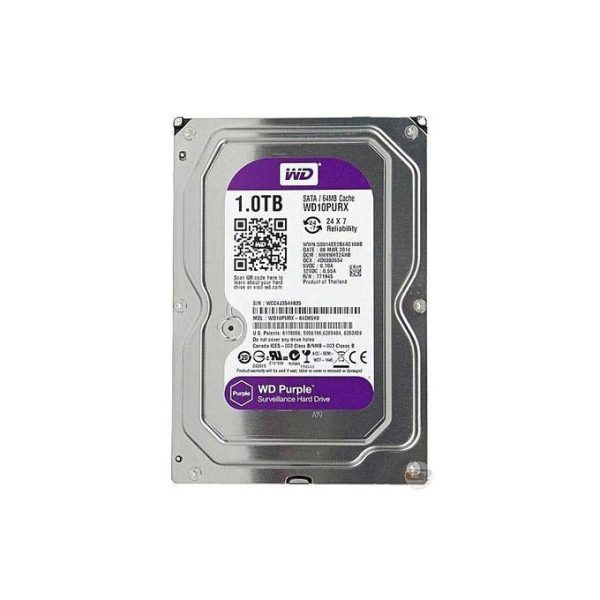 1TB Surveillance Hard Disk 'Purple' -3.5 Inch for CCTV Or Desktop